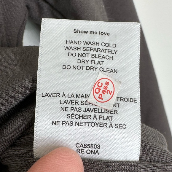 Re Ona Scoop Thong Body Suit in Charcoal in Small - Picture 10 of 11